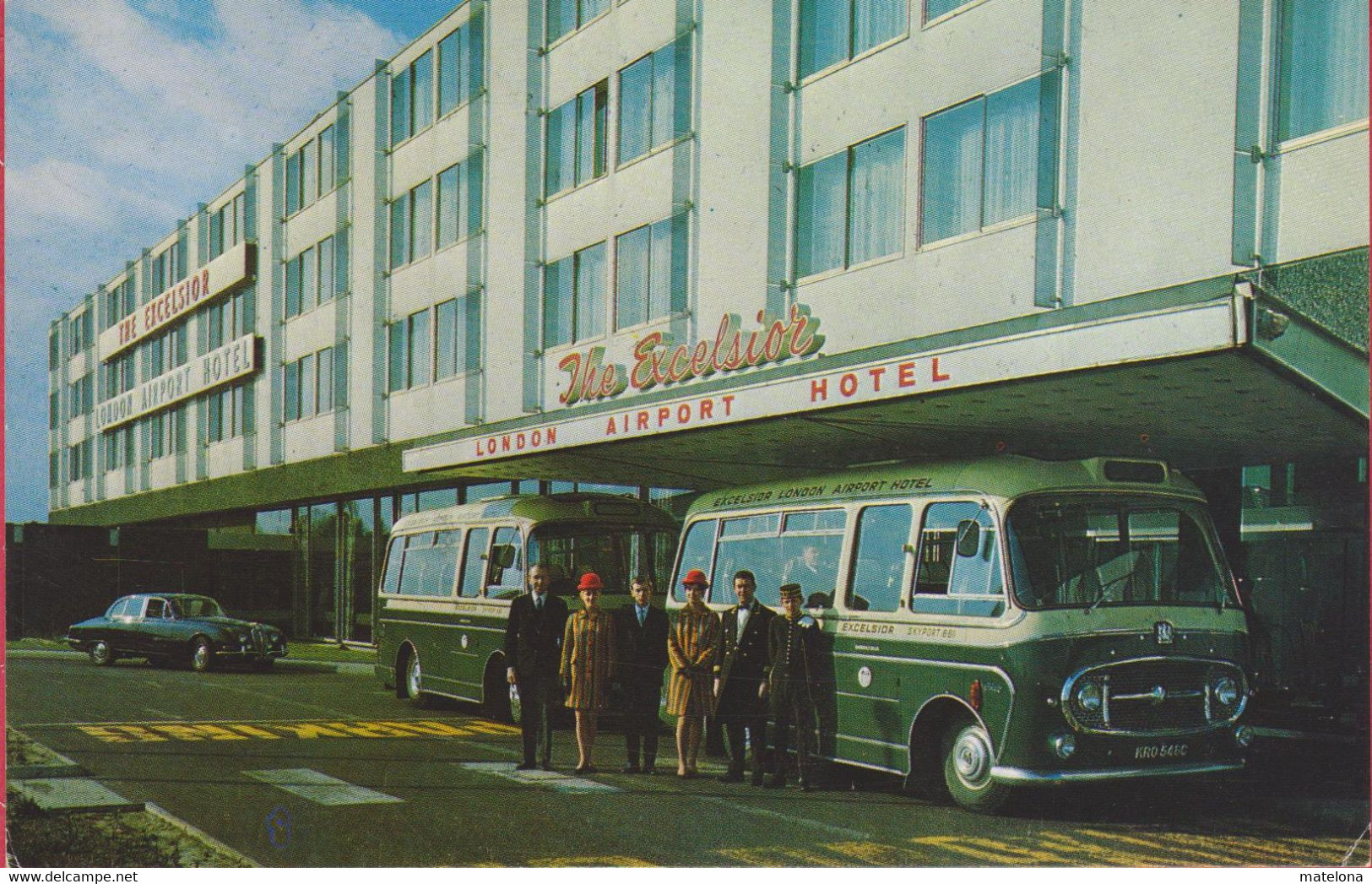 ROYAUME-UNI ANGLETERRE MIDDLESEX WEST DRAYTON THE EXCELSIOR LONDON AIRPORT HOTEL BATH ROAD BUS CAR - Middlesex