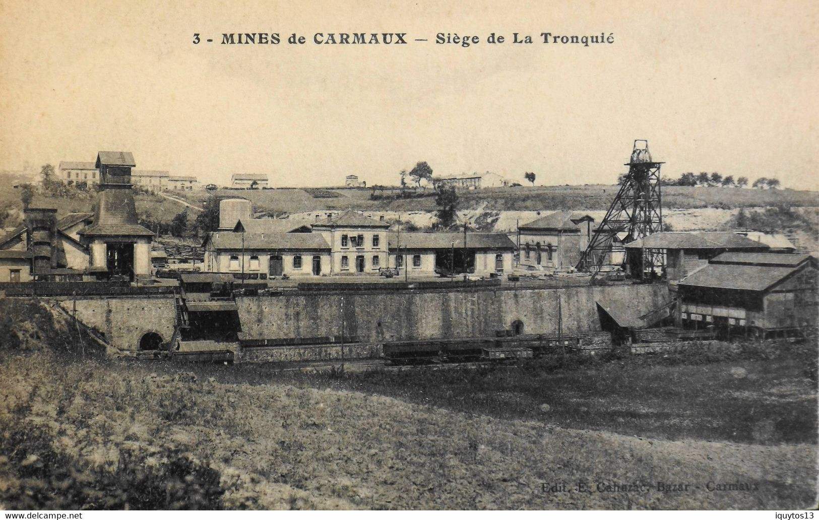 CPA. -  [81] Tarn > CARMAUX - Mines De CARMAUX - Siège De La Tronquié - TBE - Carmaux