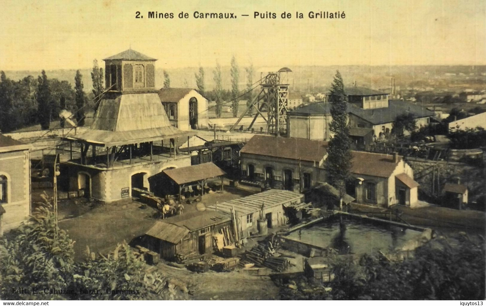 CPA. -  [81] Tarn > CARMAUX - Mines De CARMAUX - Puits De La Grillatié - TBE - Carmaux