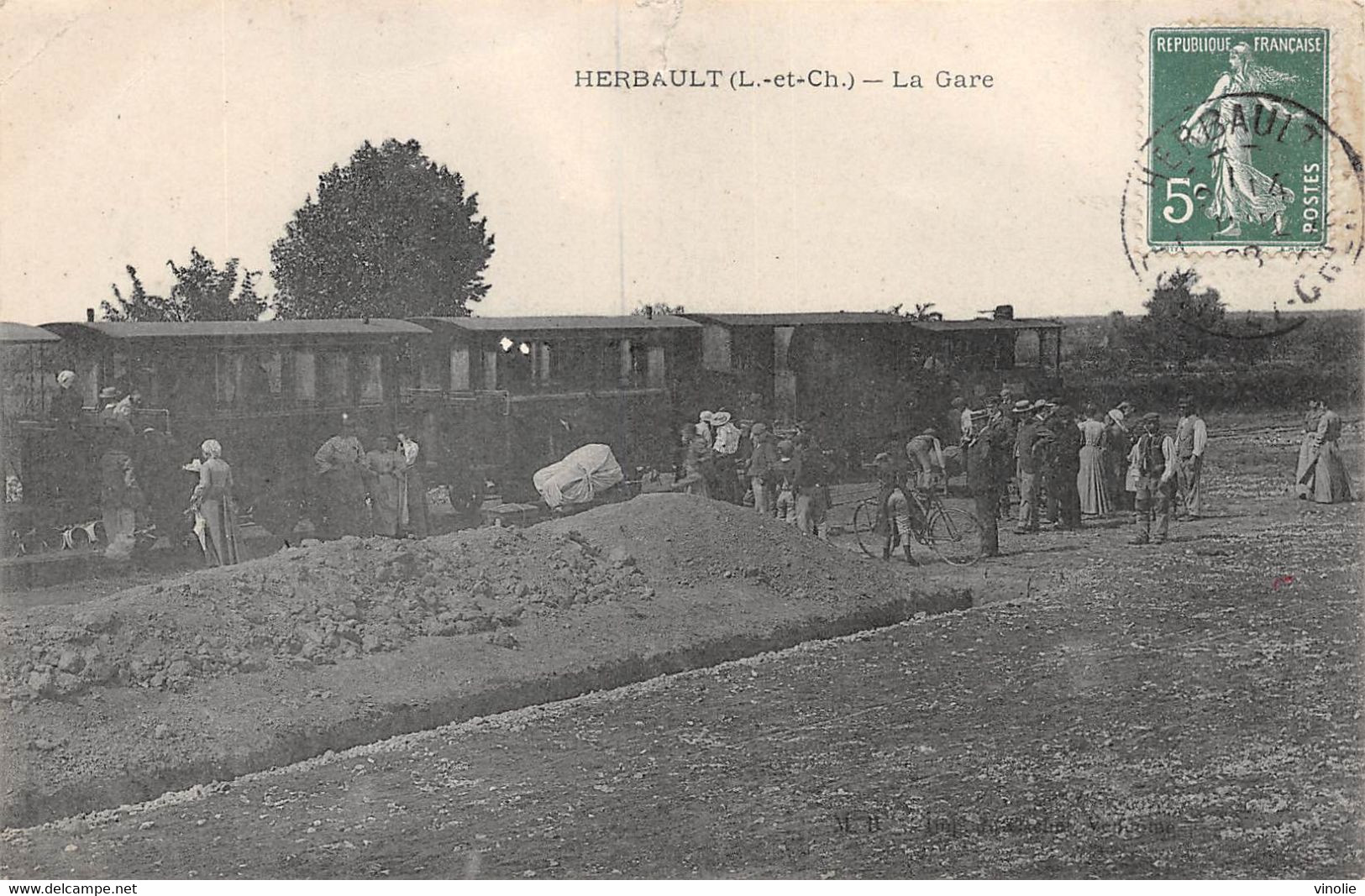 22-3869 : HERBAULT. LA GARE DU CHEMIN DE FER DEPARTEMENTAL - Herbault