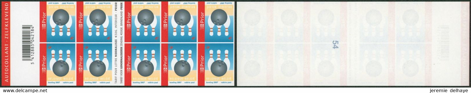 Non Dentelé (2007) - N°B71 à 73 Carnets De Timbres-poste / Sport : Bowling, Cyclisme, Golf - Otros & Sin Clasificación