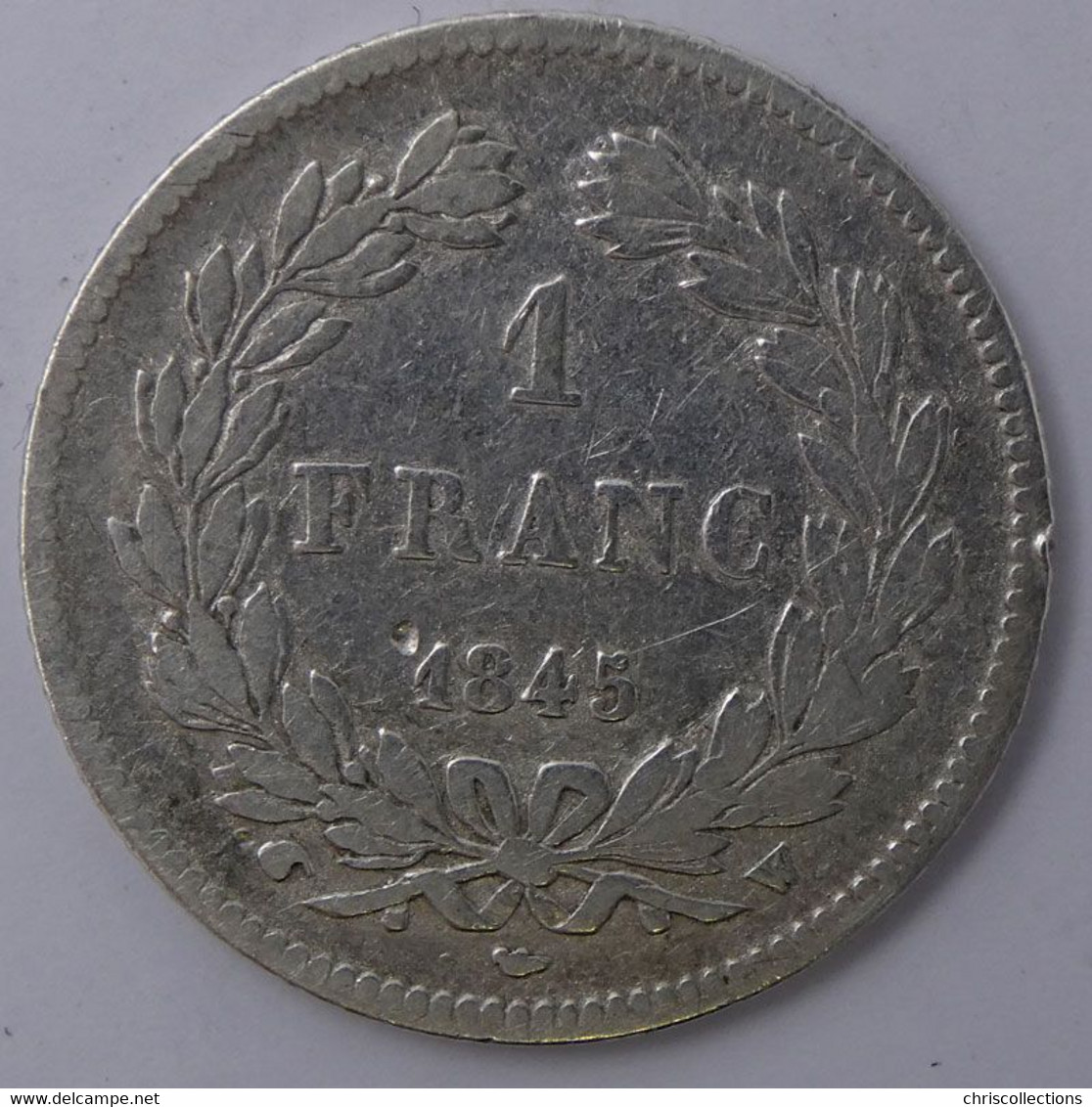 FRANCE - LOUIS PHILIPPE I - 1 Franc 1845W - B+/TB - Gad. : 453 - 1 Franc