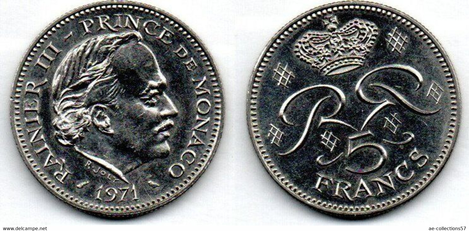 Monaco 5 Francs 1971 SUP - 1960-2001 New Francs