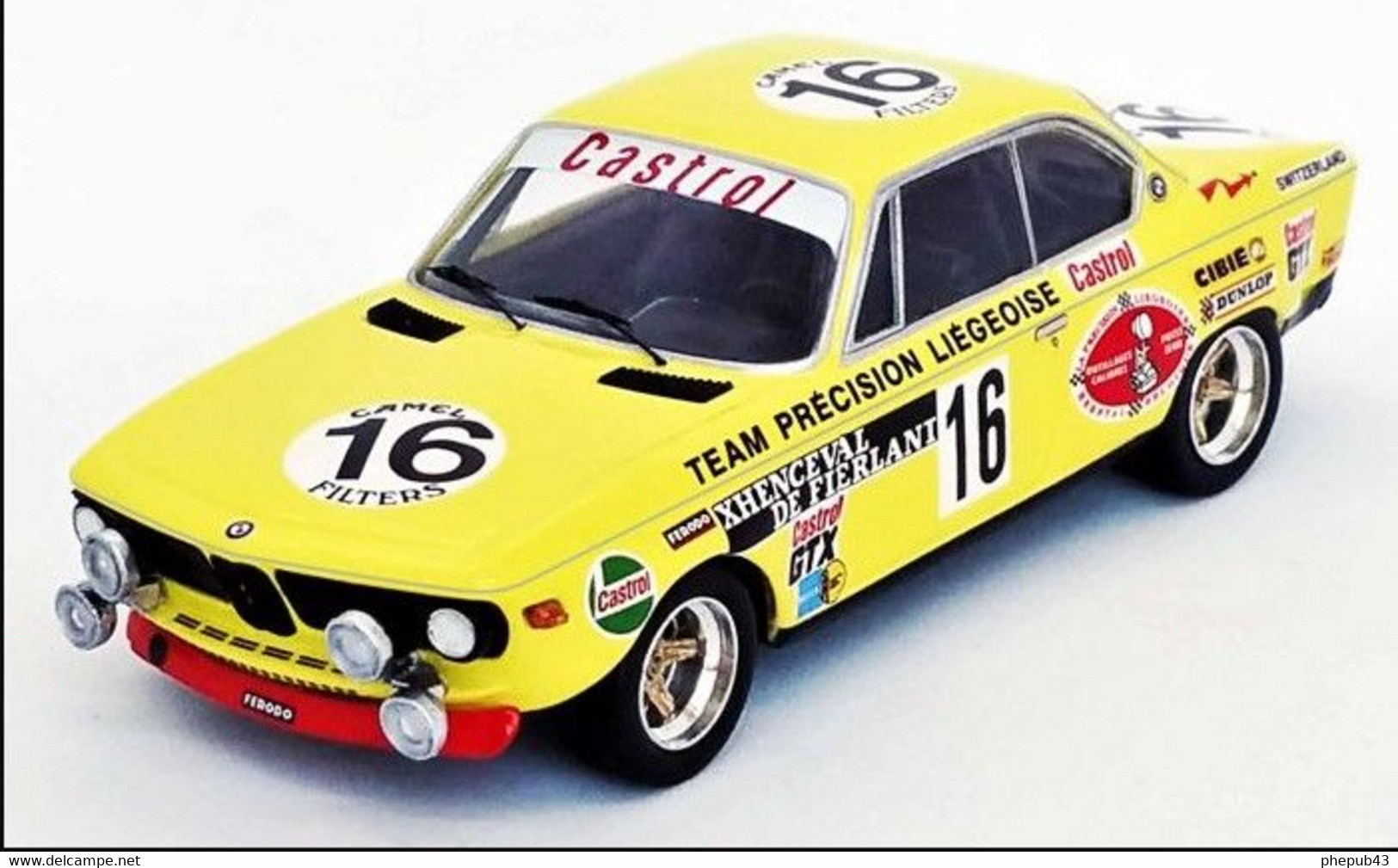 BMW 2800 CS (E9) - Jean Xhenceval/Hugues De Fierland - 24h Spa 1972 #16 - Troféu - Trofeu