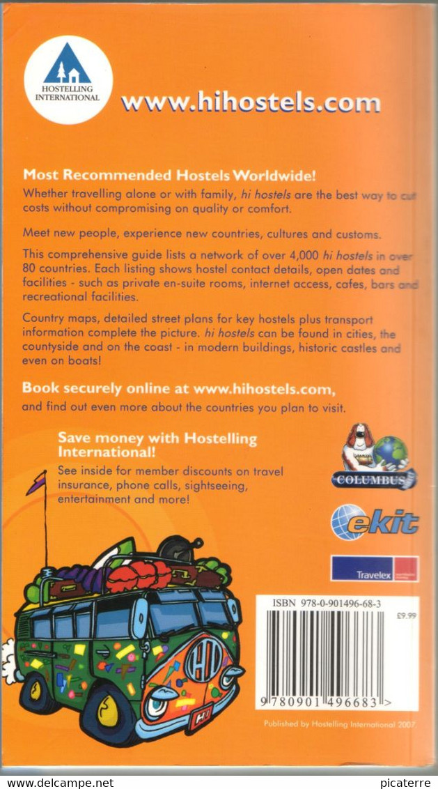 POST FREE UK- OFFICIAL INTERNATIONAL YOUTH HOSTELS GUIDE 2008-750 Pages Inc,street Plans,country Maps - Sonstige & Ohne Zuordnung