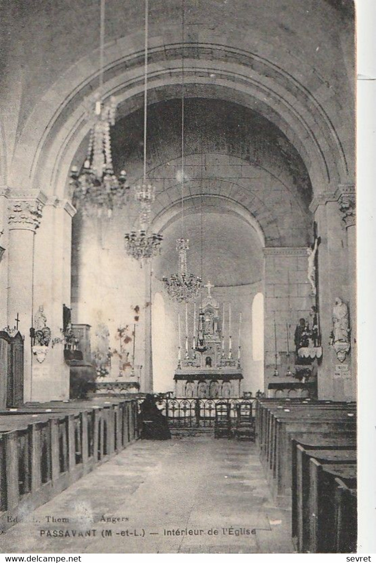 PASSAVANT. - Intérieur De L'Eglise. Cliché RARE - Autres & Non Classés