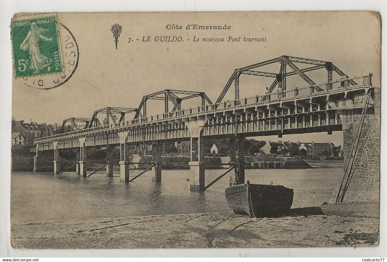 Créhen (22) : Le Nouveau Pont Tournant De Le Guildo En 1919 (animé) PF. - Créhen