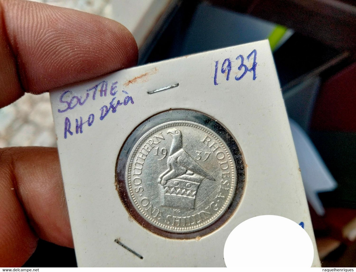 SOUTHERN RHODESIA ONE SHILLING 1937 SILVER KM# 11 (G#12) - Rhodesia