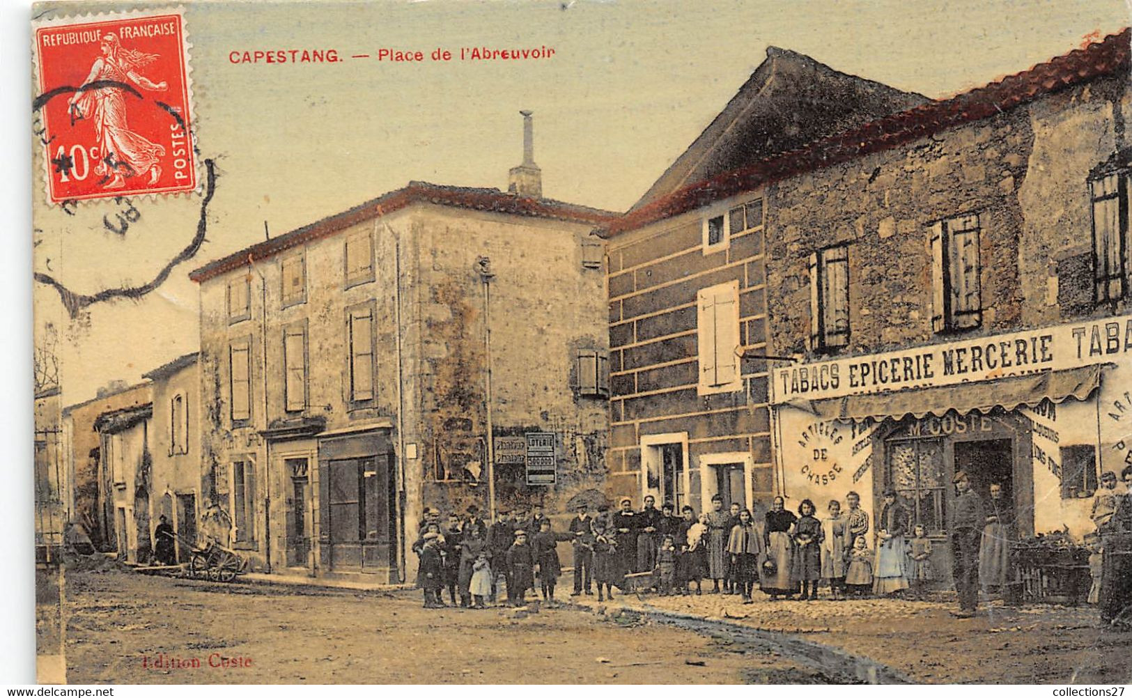 34-CAPESTANG- PLACE DE L'ABREUVOIR - Capestang