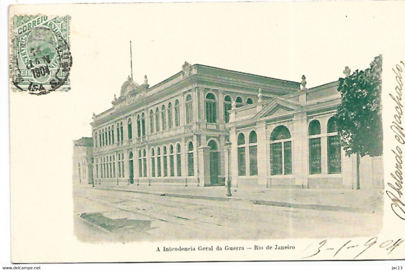 L100L139 - Brésil - A Intendencia Geral Da Guerra, Rio De Janeiro - Carte Précurseur - Rio De Janeiro