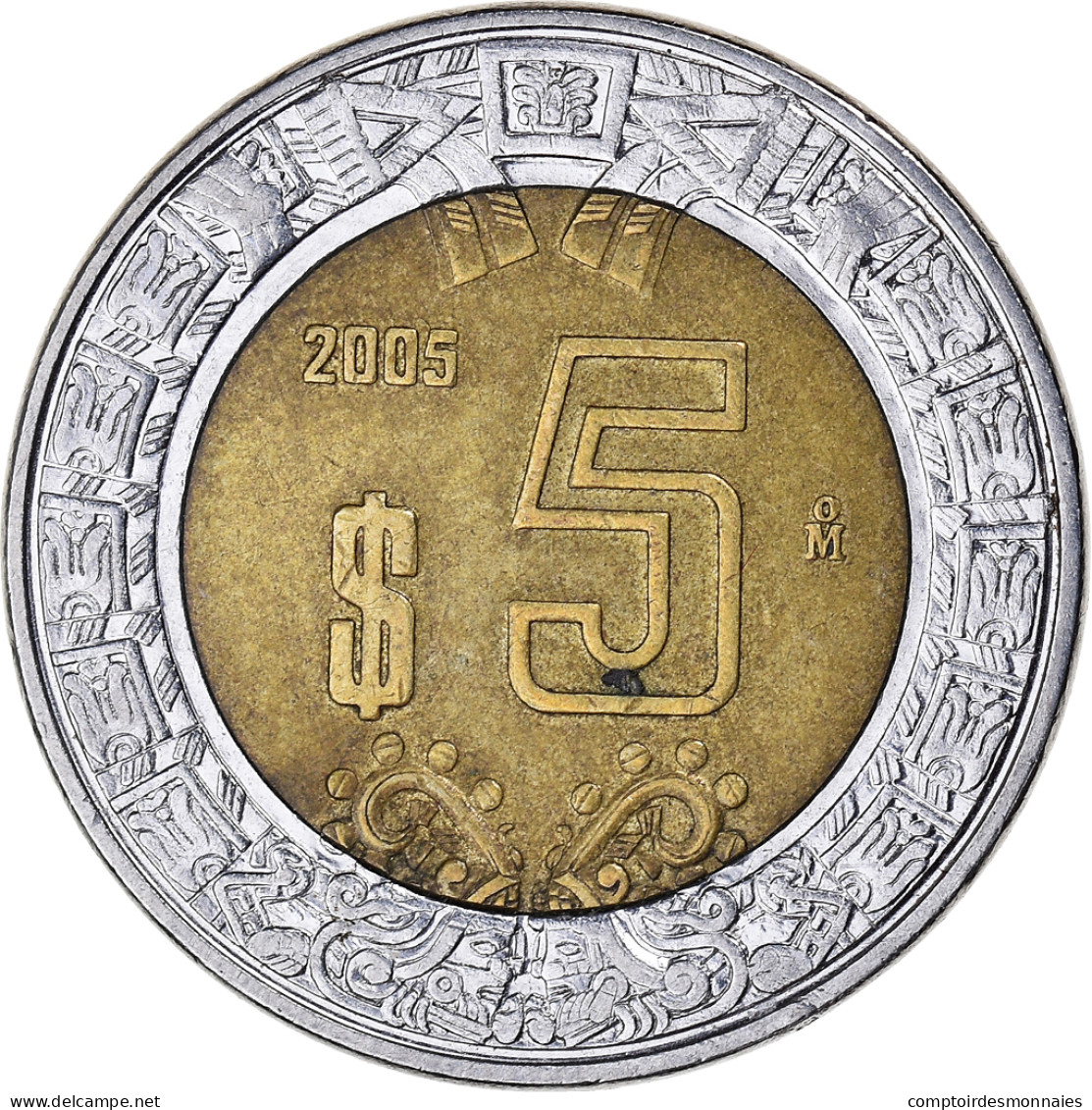 Monnaie, Mexique, 5 Pesos, 2005 - Mexique