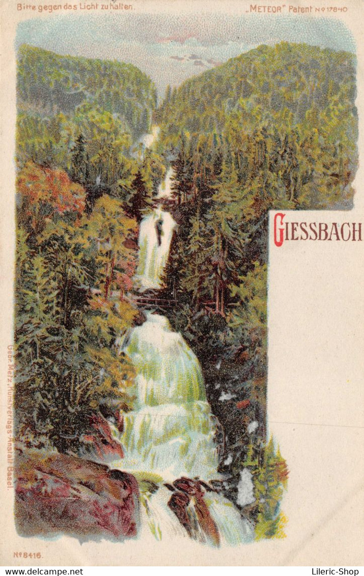 Giessbach Falls, Switzerland - Transparency System Against Light " Please Hold Up To The Light " ♥♥♥ - Halt Gegen Das Licht/Durchscheink.