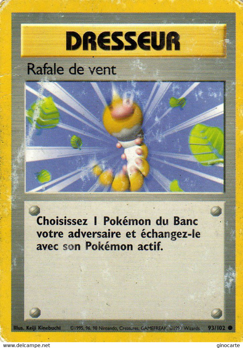 Carte Pokemon 93/102 Rafale De Vent Wizards Usagée - Wizards