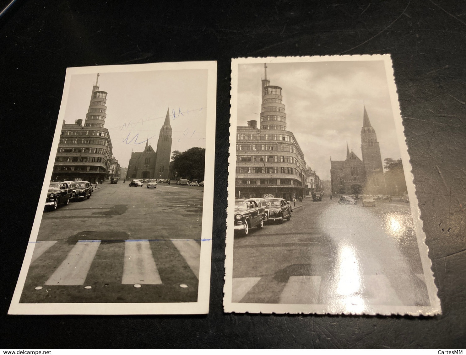 Ixelles Eglise Et RTB Carte Photo Et Carte Postale Avec Annotations Photographe Fassotte - Elsene - Ixelles