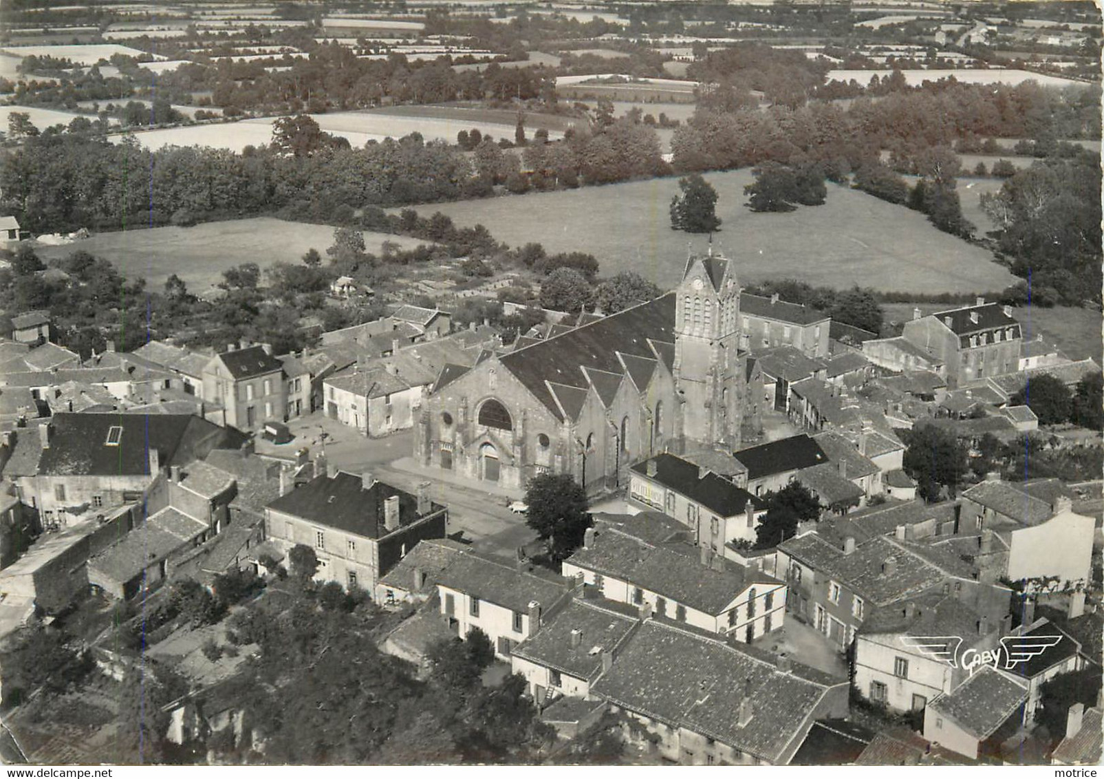 LEGE - L'église, Vue Aérienne. - Legé