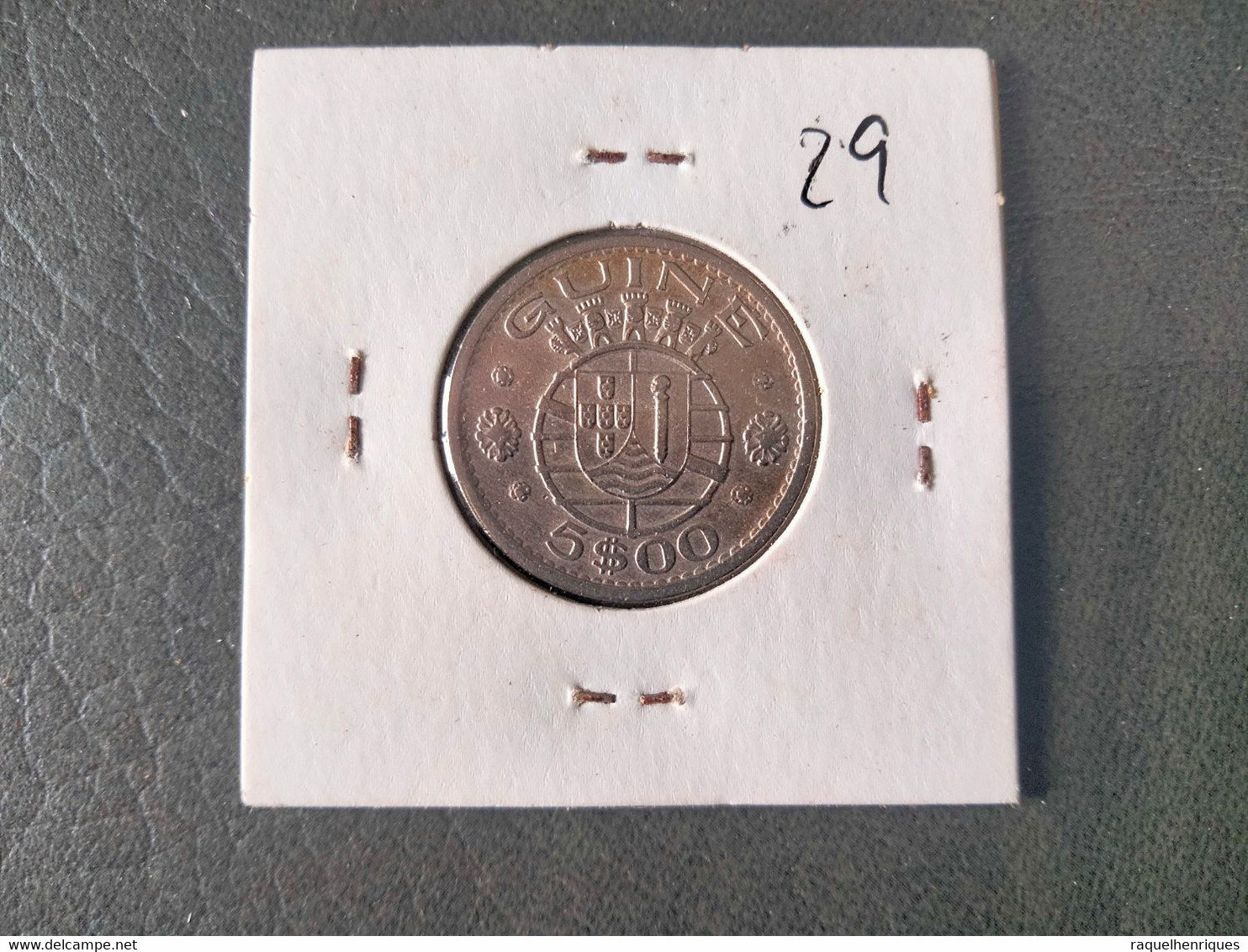 PORTUGUESE GUINEA 5 ESCUDOS 1973 KM# 15 (G#12) - Guinea