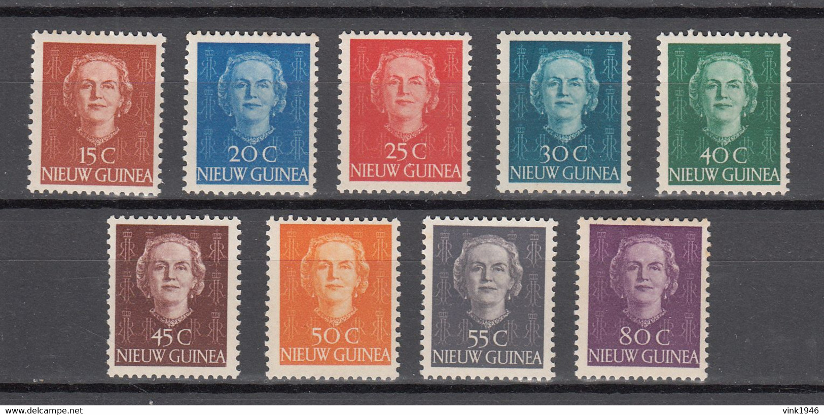 Netherlands New Guinea 1950-52,NVPH 10-18, 45c Short Perforation ,MNH /Postfris(A4429) - Niederländisch-Neuguinea