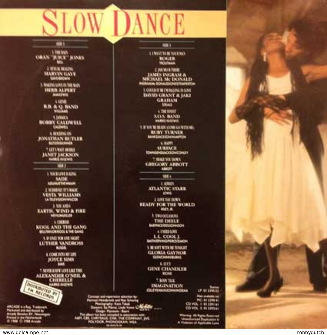 * 2LP *  SLOW DANCE - VARIOUS ARTISTS (Holland 1988 EX!!) - Compilaties