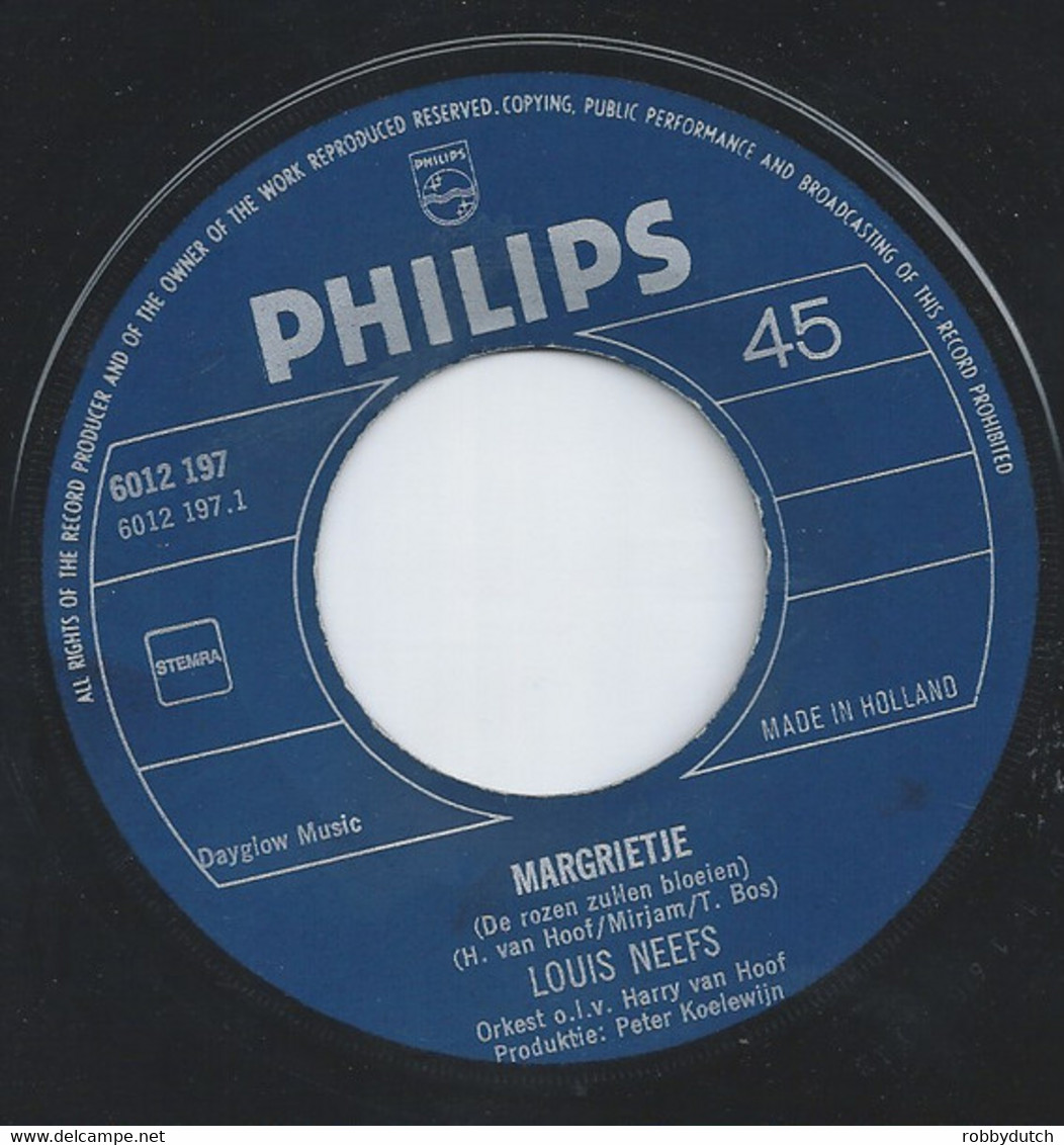 * 7" * LOUIS NEEFS - MARGRIETJE (DE ROZEN ZULLEN BLOEIEN) (Holland 1972 EX!!) - Altri - Fiamminga