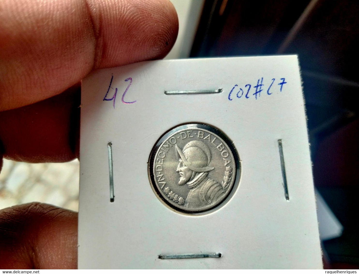 PANAMA 1/10 BALBOA SILVER KM# 10.1 (G#12) - Panama