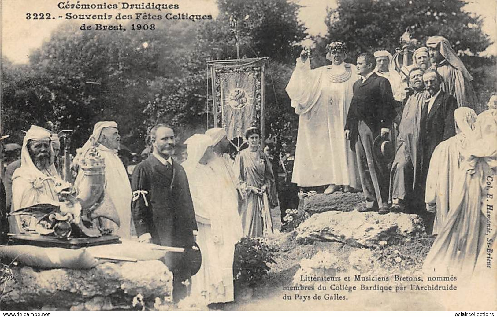 Brest        29     Fêtes Celtiques 1908. Collège Bardique     (voir Scan) - Brest