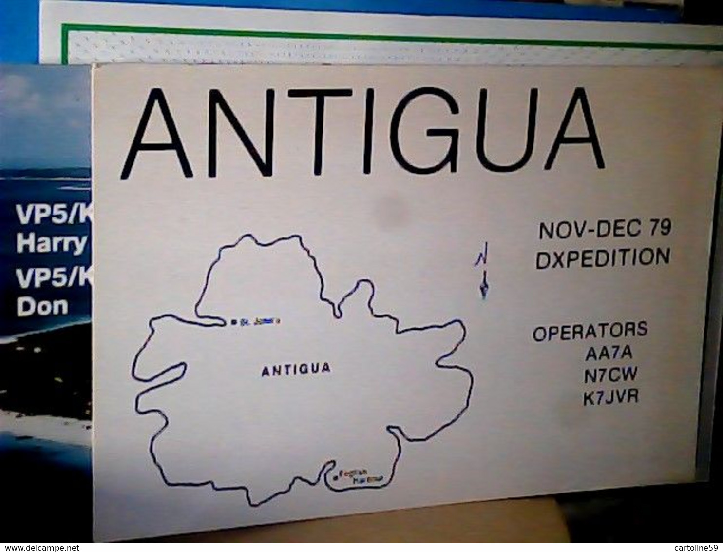 RADIO AMATORIALE CARD QSL ANTIGUA ISLAND 1990  IV1337 - Antigua En Barbuda