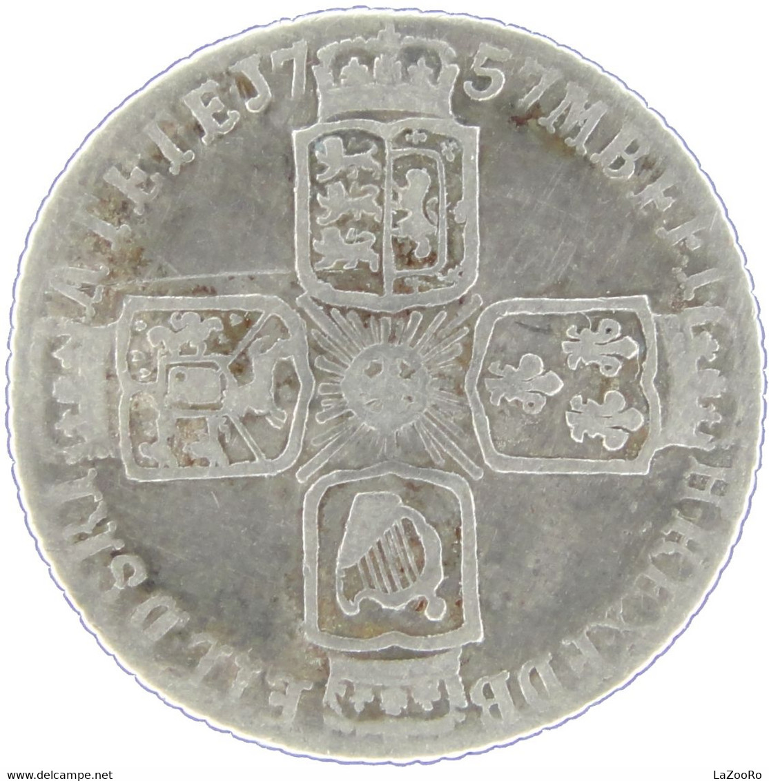 LaZooRo: Great Britain 6 Pence 1757 VF - Silver - G. 6 Pence