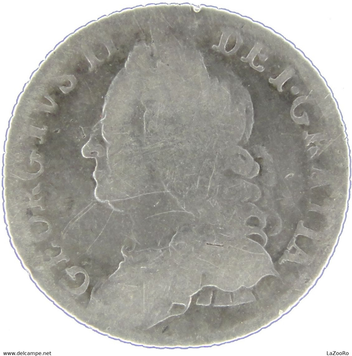 LaZooRo: Great Britain 6 Pence 1757 VF - Silver - G. 6 Pence