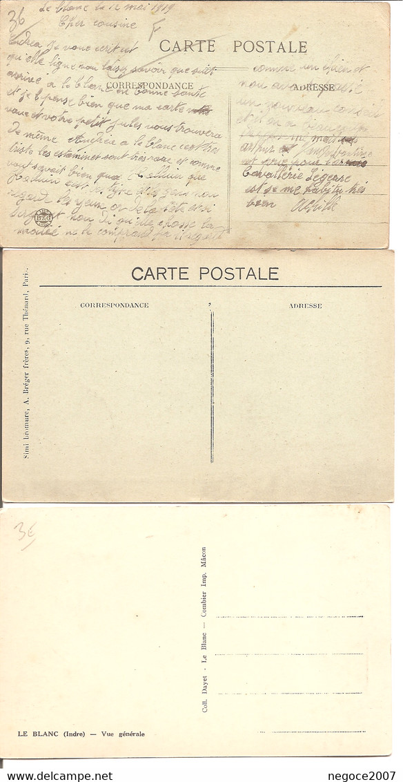 Le Blanc : 3 CPA - Le Blanc