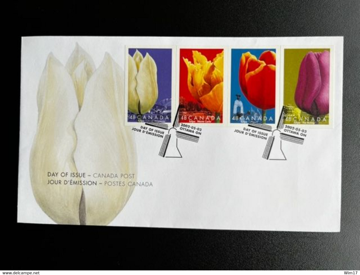 CANADA 2002 FDC TULIPS - 2001-2010