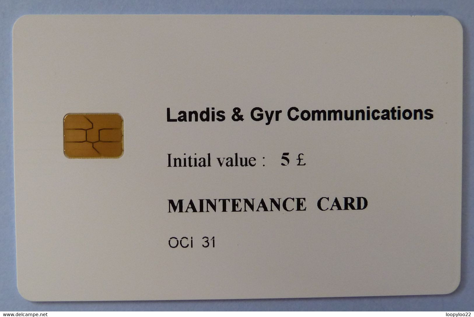 UK - L&G - Maintenance Card - £5 - OCI 31 - PUL005 - 25ex - RRR - Emissions Entreprises