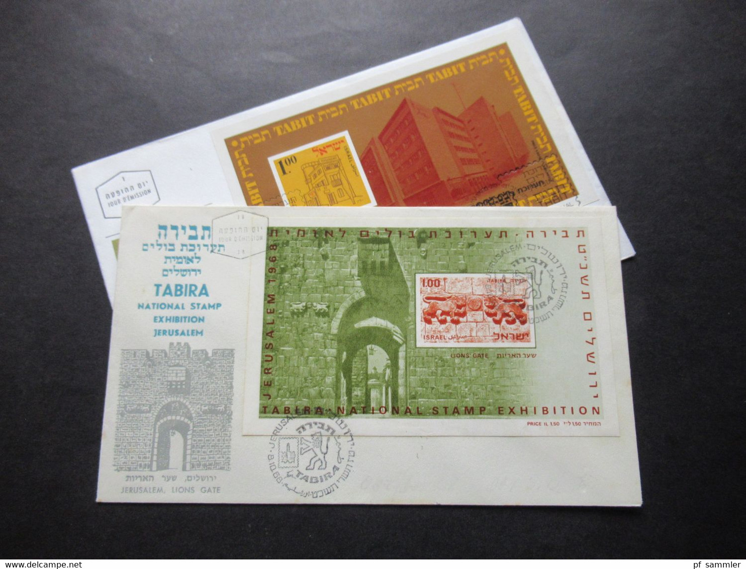 Israel 1970 Motivmarken 2x Block 2 Sonderbelege National Stamp Exhibition Tabit / Tabira / FDC ?? Jerusalem - Brieven En Documenten