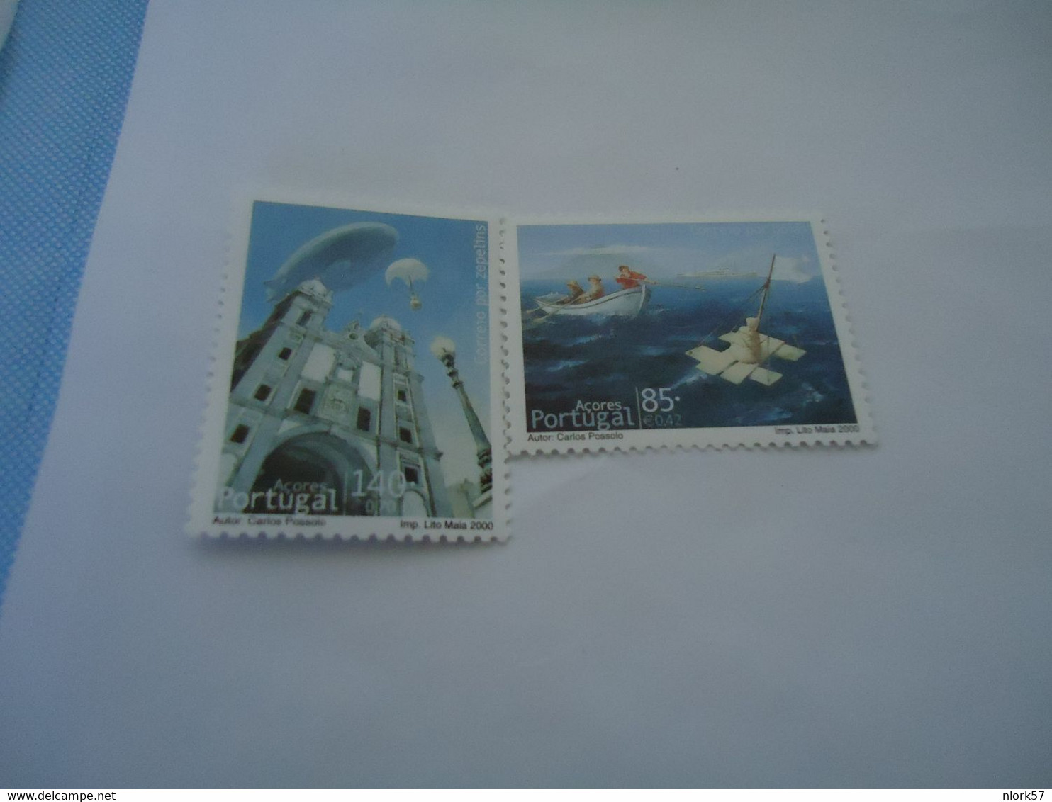 AZORES MNH STAMPS 2  BOATS SHIPS - Otros & Sin Clasificación