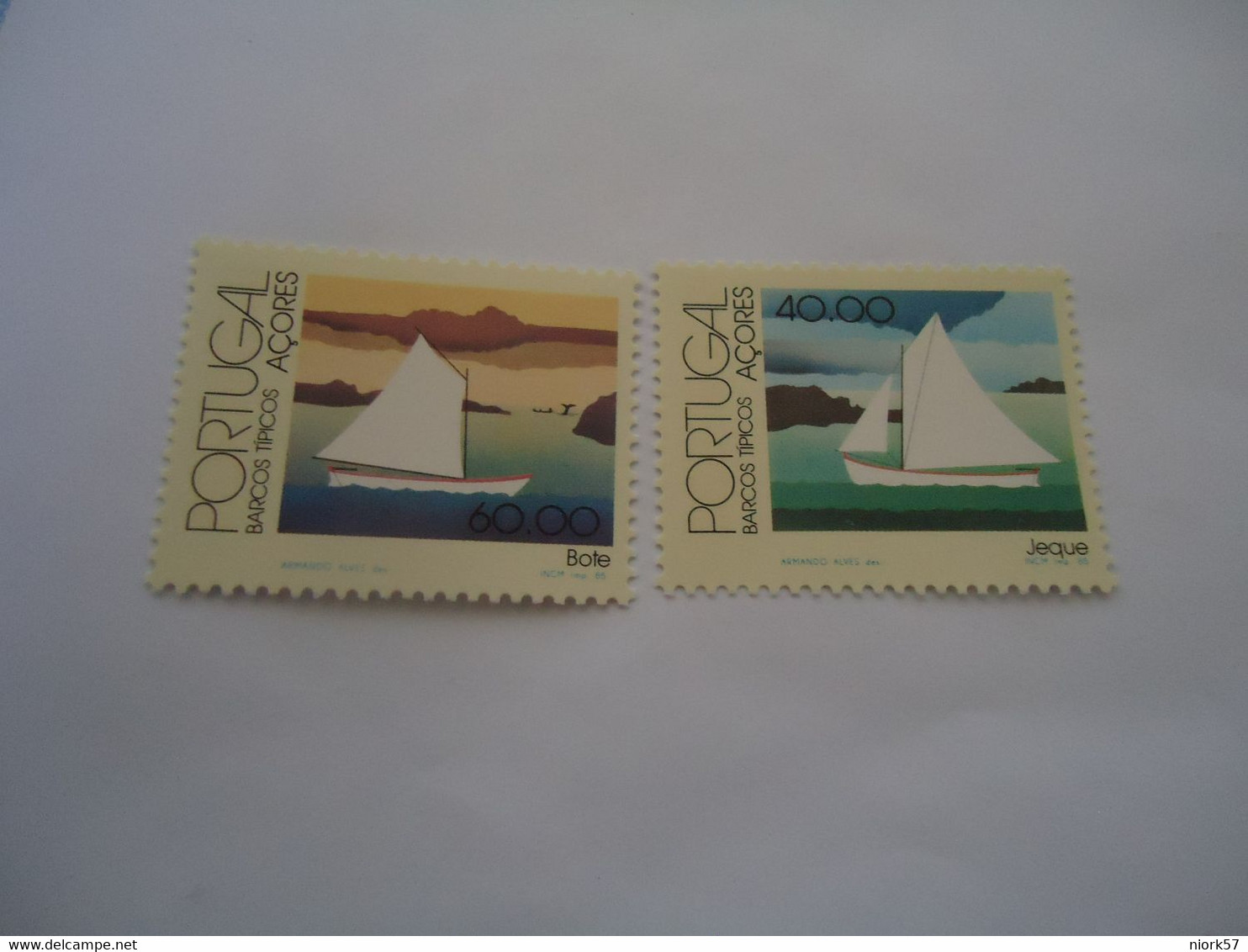 AZORES  PORTUGAL    MNH 2 SHIPS  BOATS - Otros & Sin Clasificación