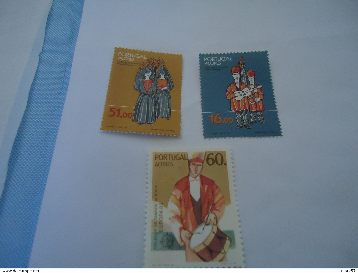 AZORES  MNH STAMPS 3 COSTUMES  EUROPA - Sonstige & Ohne Zuordnung