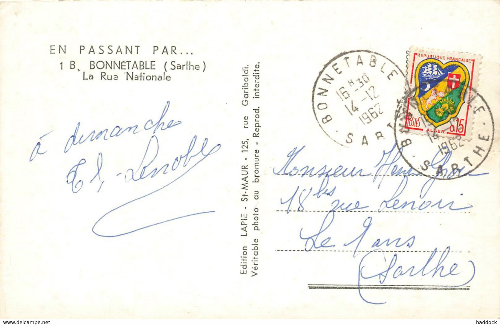 BONNETABLE : LA RUE NATIONALE - Bonnetable