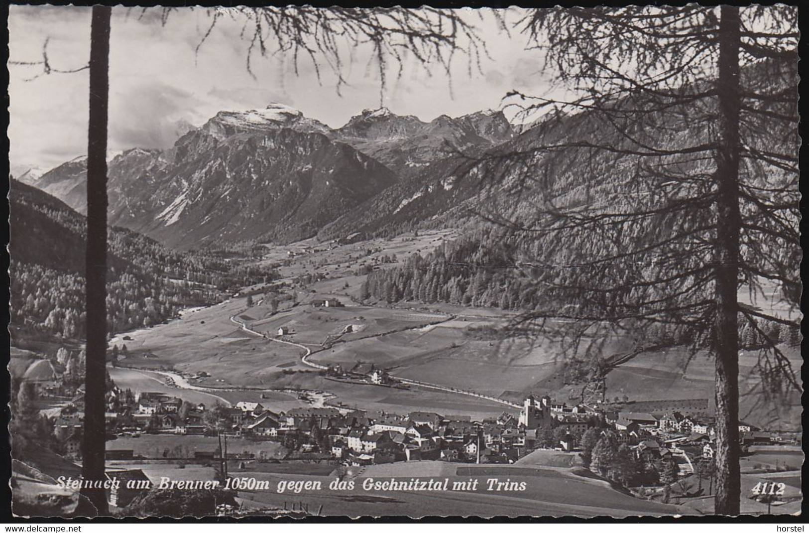 Austria - 6150 Steinach Am Brenner - Gschnitztal Mit Trins (1954) (echte Photographie) - Steinach Am Brenner