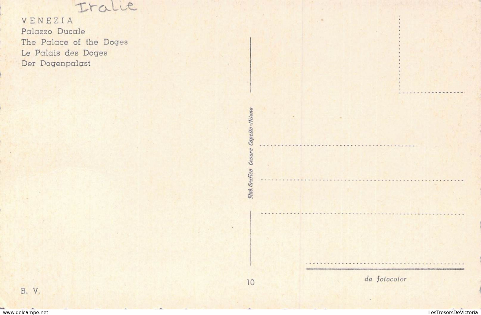 CPA - Italie - VENEZIA - Palazzo Ducale - Grafico Cesare Capello Milano - Venezia (Venedig)