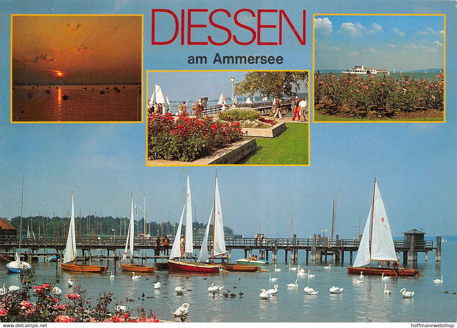 Diessen Am Ammersee - Mehrbildkarte Segelboot (2328) - Diessen