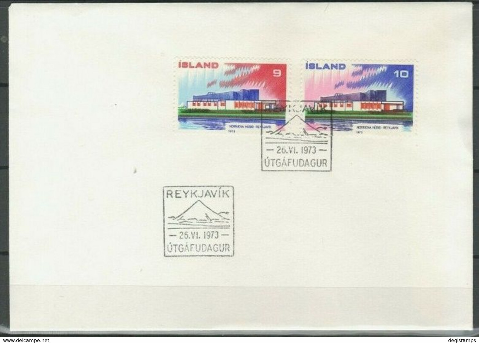 Iceland 1973 - FDC Northern House In Reykjavik - Lettres & Documents