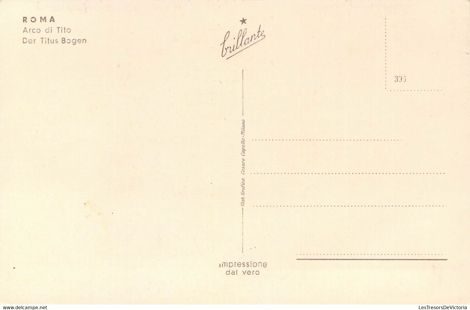 CPA - Italie - ROMA - Arco Di Tito - Autres Monuments, édifices