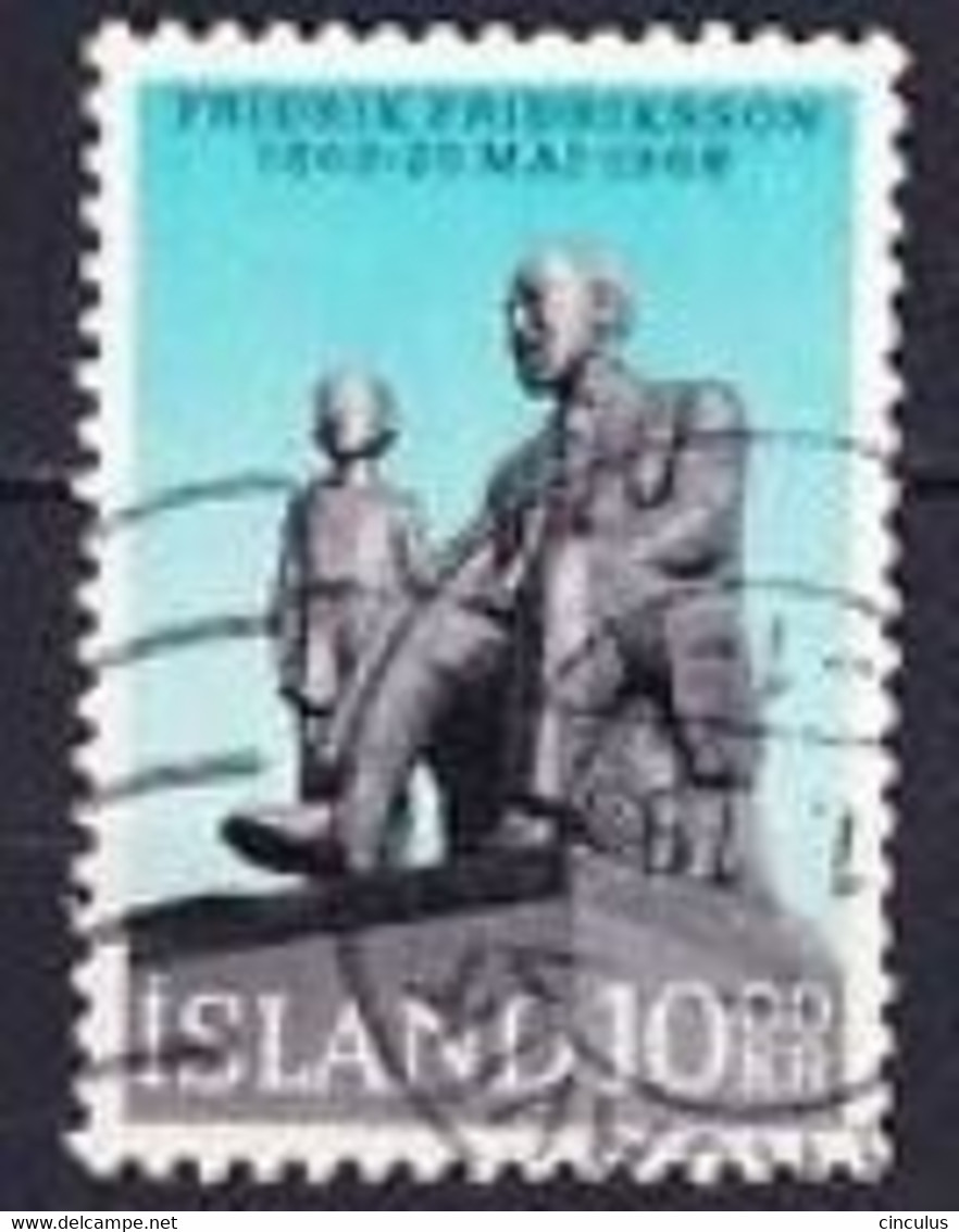 1968. Iceland. Fridriksson And Boy (statue By S. Olaffson). Used. Mi. Nr. 421 - Used Stamps