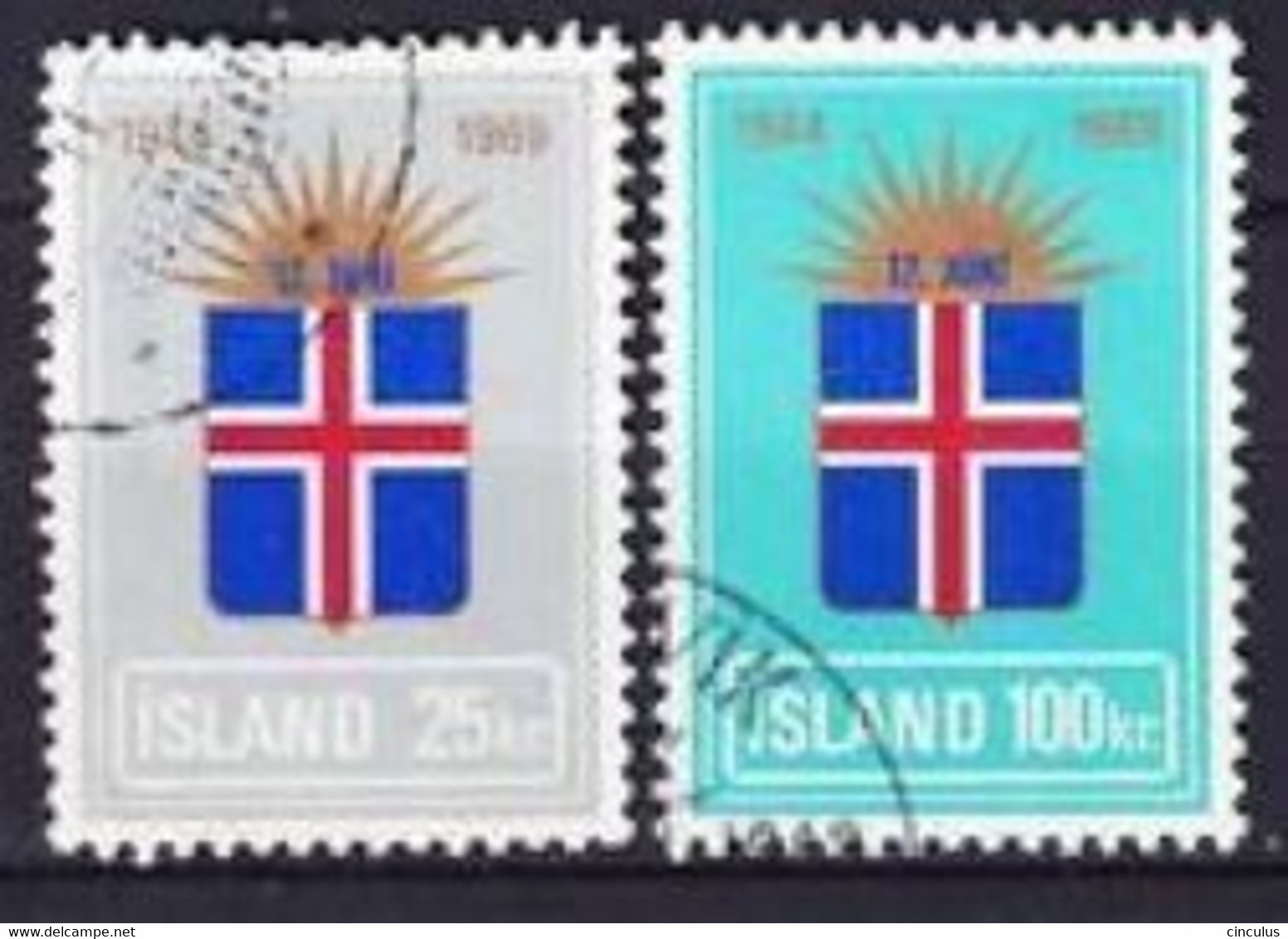 1969. Iceland. 25th Anniversary Of Republic. Used. Mi. Nr. 430-31 - Used Stamps