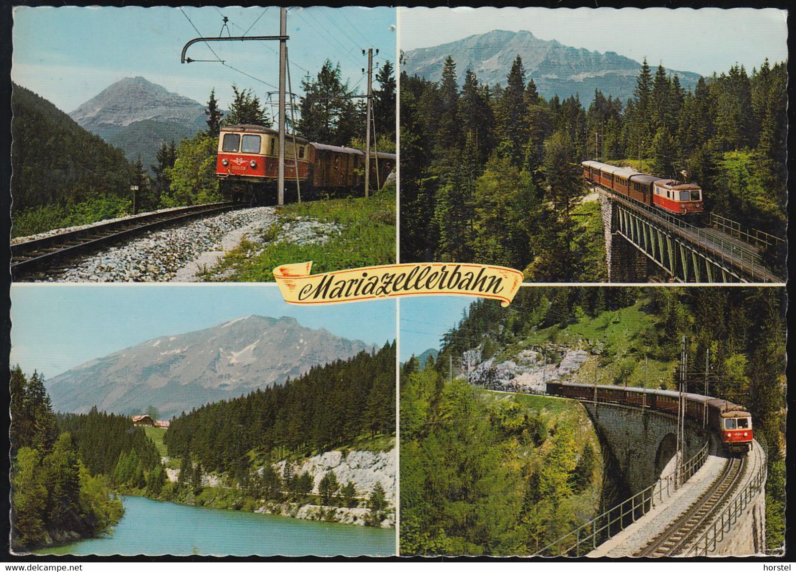 Austria - 3221 Gösing An Der Mariazellerbahn - Eisenbahn - Train - Railway - 2x Nice Stamps - Scheibbs