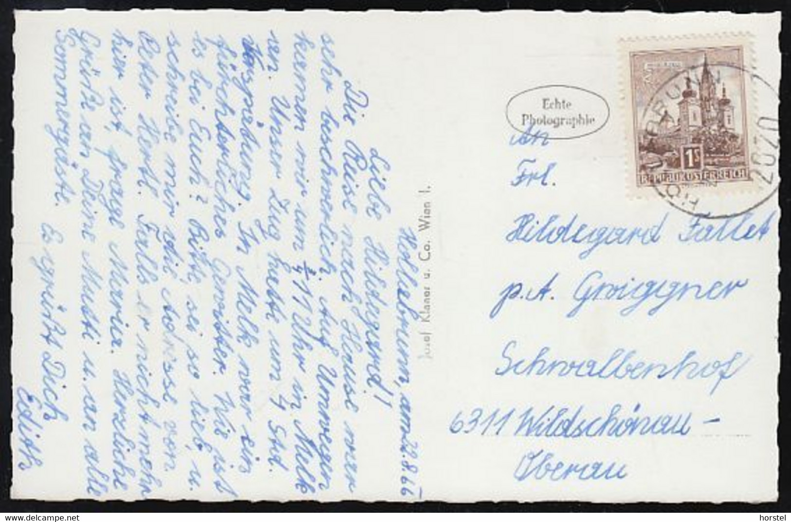 Austria - 2020 Hollabrunn - Alte Straßenansicht Mit Kirche - Nice Stamp - Hollabrunn