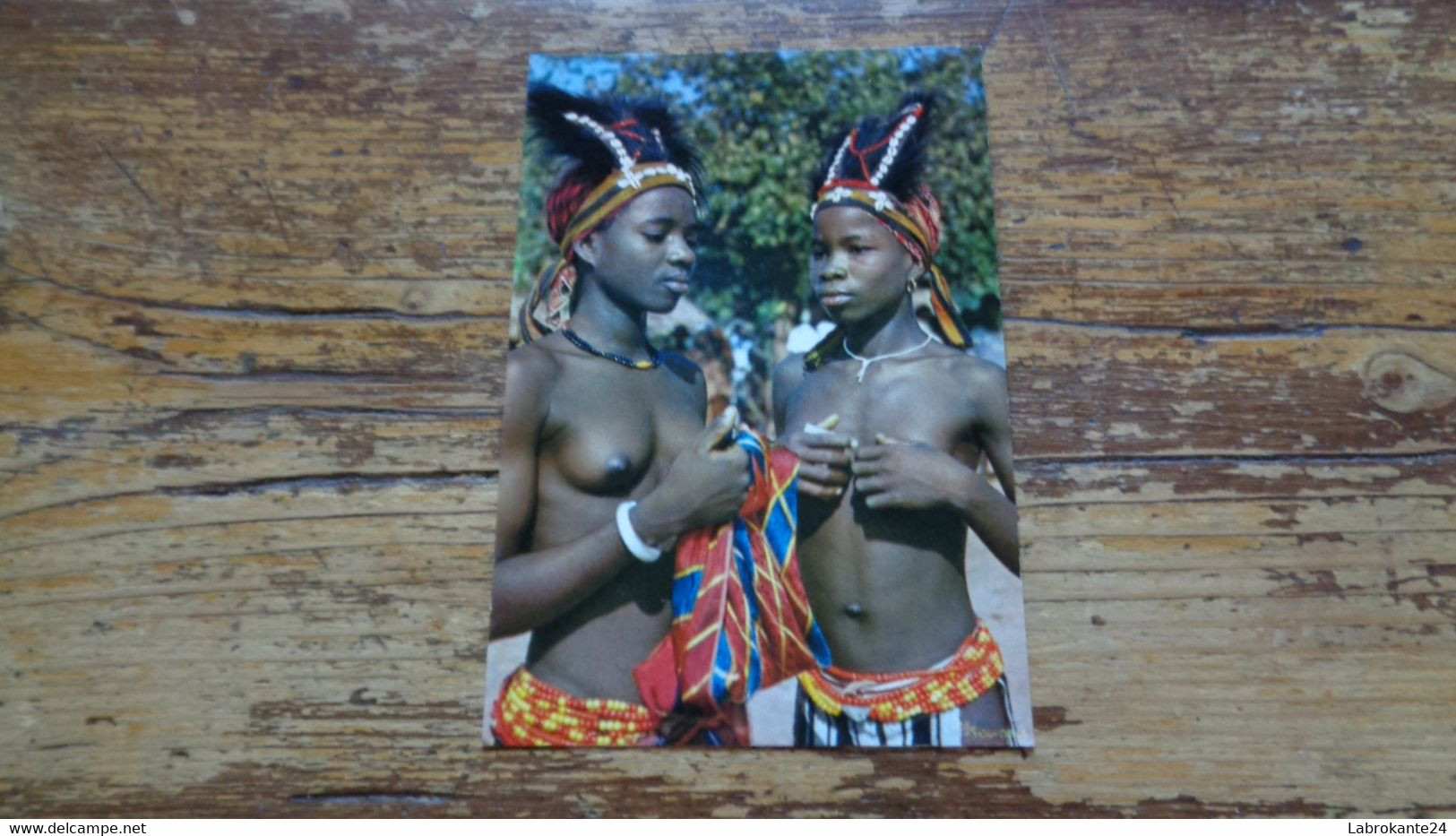 REF 604 : CPSM Afrique Petites Danseuses Africaines Seins Nus Hoa Qui - Côte-d'Ivoire