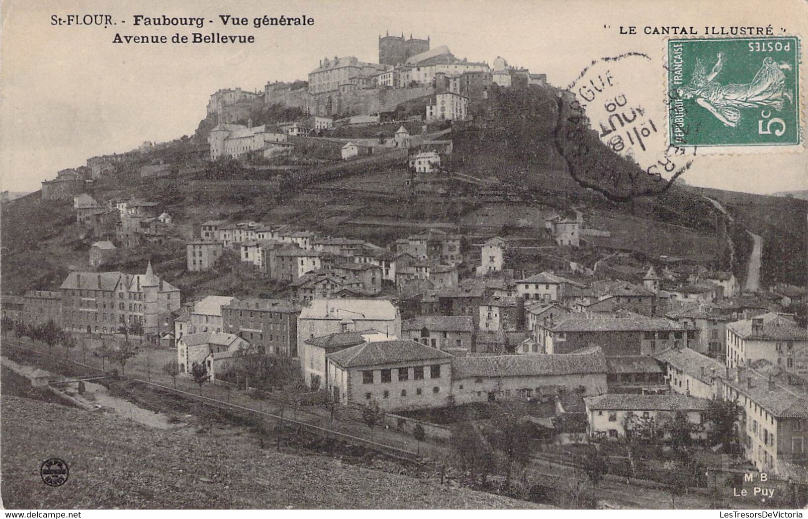 CPA - 15 - SAINT FLOUR - Faubourg - Vue Générale - Avenue De Bellevue - MB LE PUY - Saint Flour