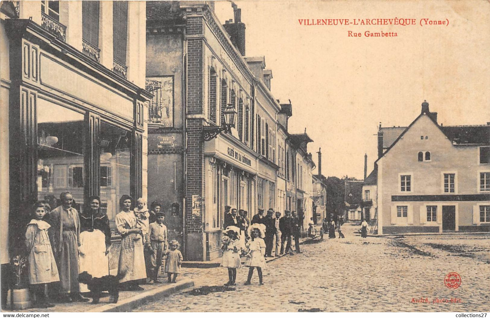 89-VILLENEUVE-L'ARCHEVÊQUE- RUE GAMBETTA - Villeneuve-l'Archevêque
