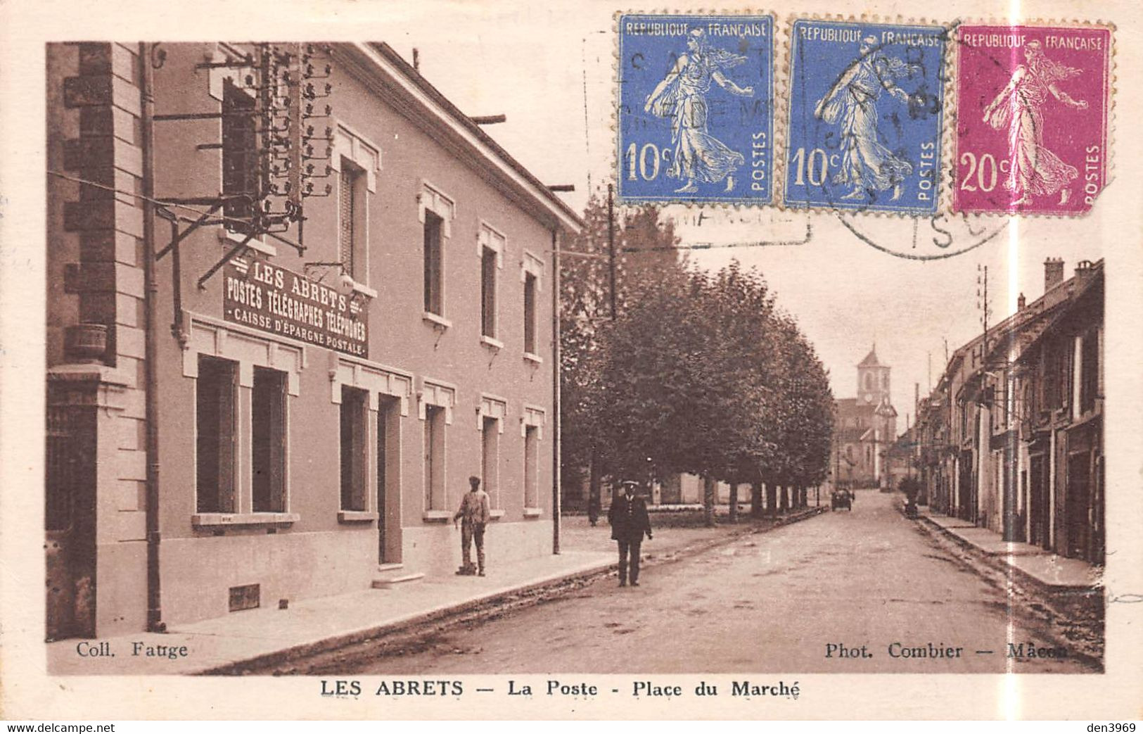 Les ABRETS (Isère) - La Poste - Place Du Marché - Les Abrets