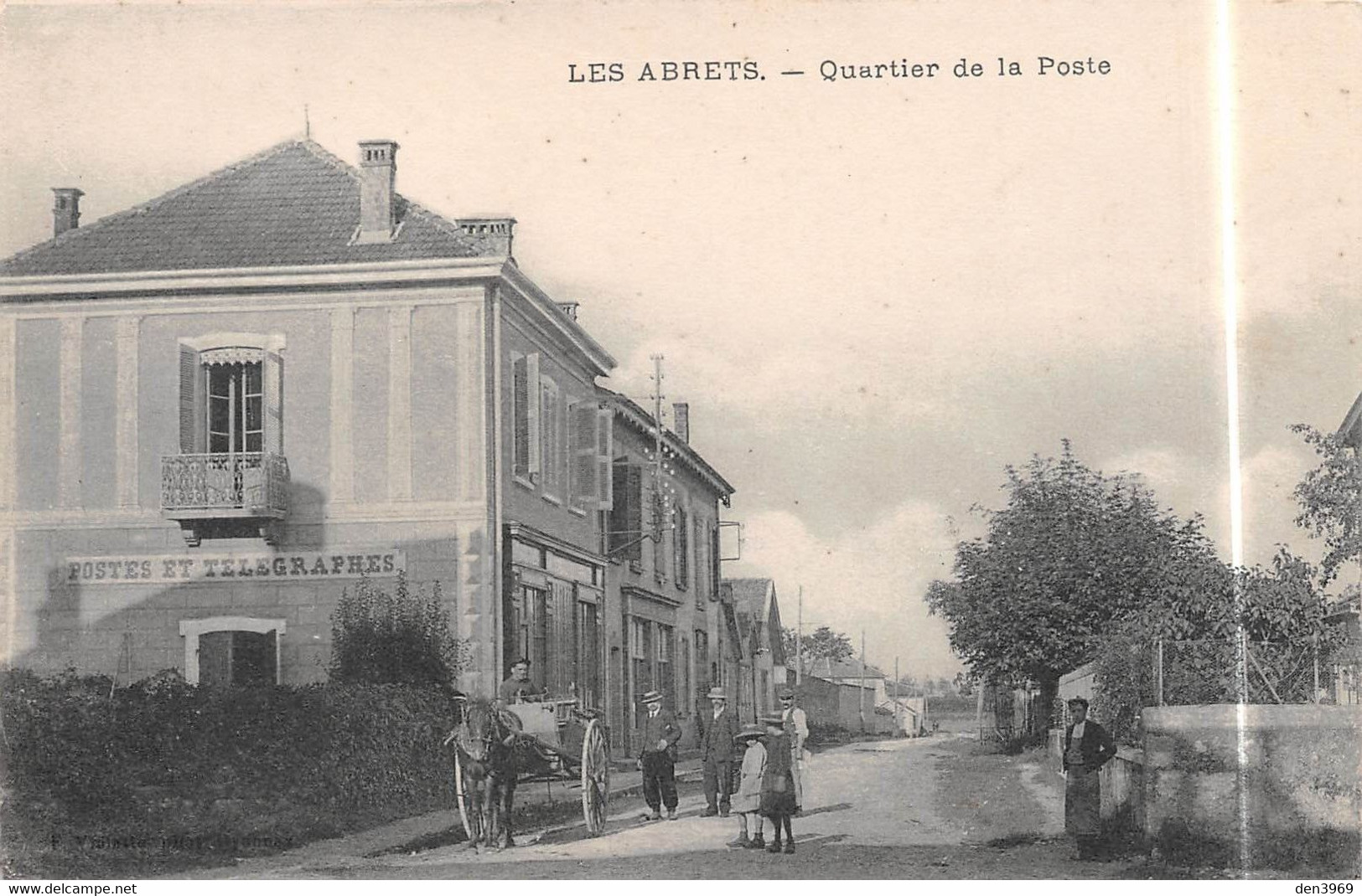 Les ABRETS (Isère) - Quartier De La Poste - Attelage De Cheval - Les Abrets